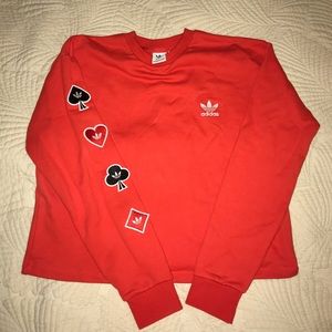 Adidas Playing Card Crewneck NWT